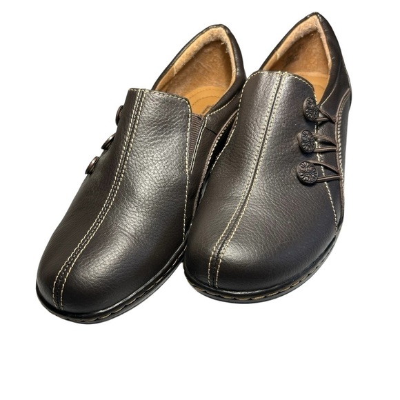 Thom McAn Melba Brown Leather Slip On Loafers Sz 7.5 - Picture 2 of 11